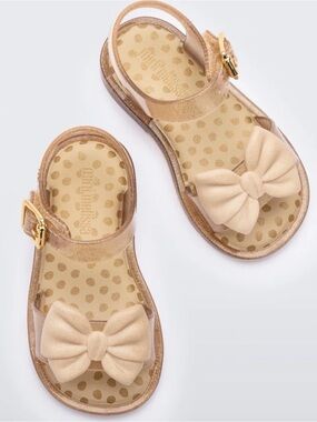 Mini Melissa Bow Princess Bow Mini Mar Jelly Sandals Size 7